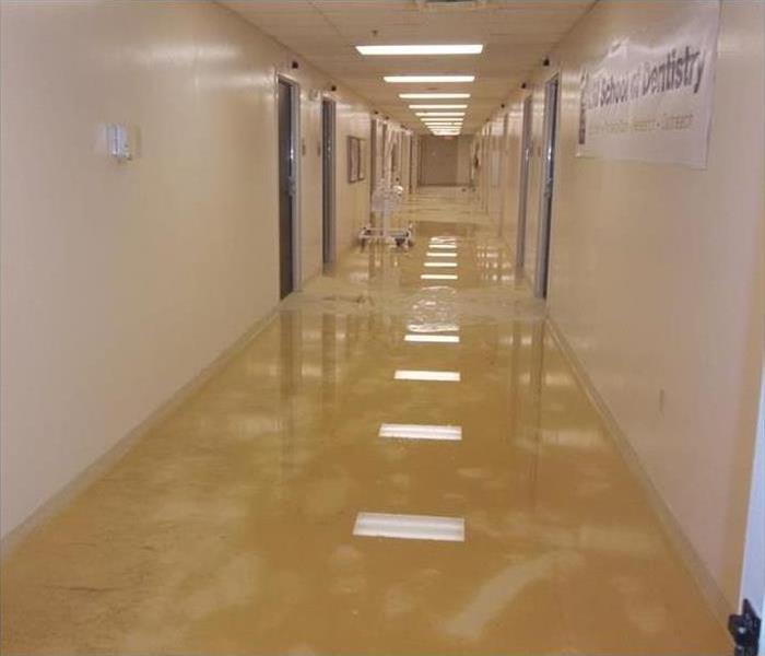 Flooded hallway
